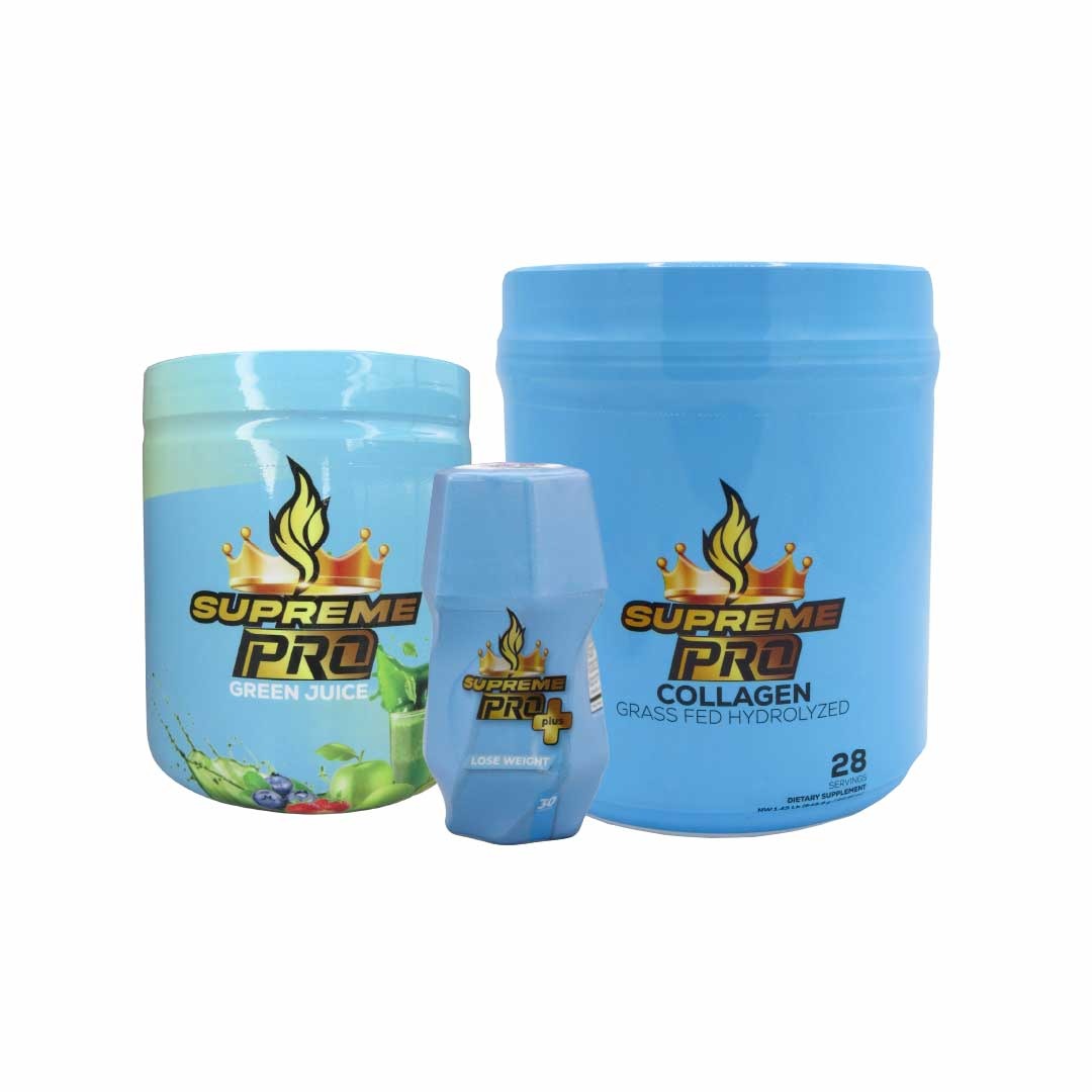 SUPREME PRO PLUS + COLAGENO  + JUGO VERDE